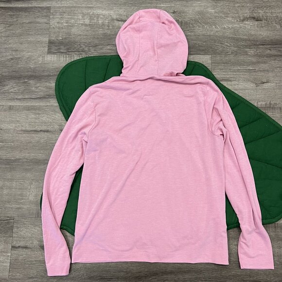 Huk Fishing Womens Medium Pink Waypoint Hoodie Moonlight Mauve UPF 30 - Picture 2 of 4